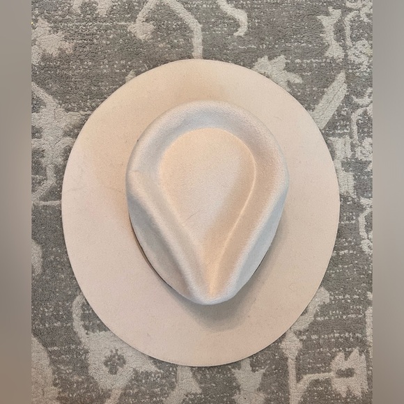 Teressa Foglia x Curateur Lynn Vegan Boho Wide Brim Hat Cream Neutral One Size - Picture 5 of 6